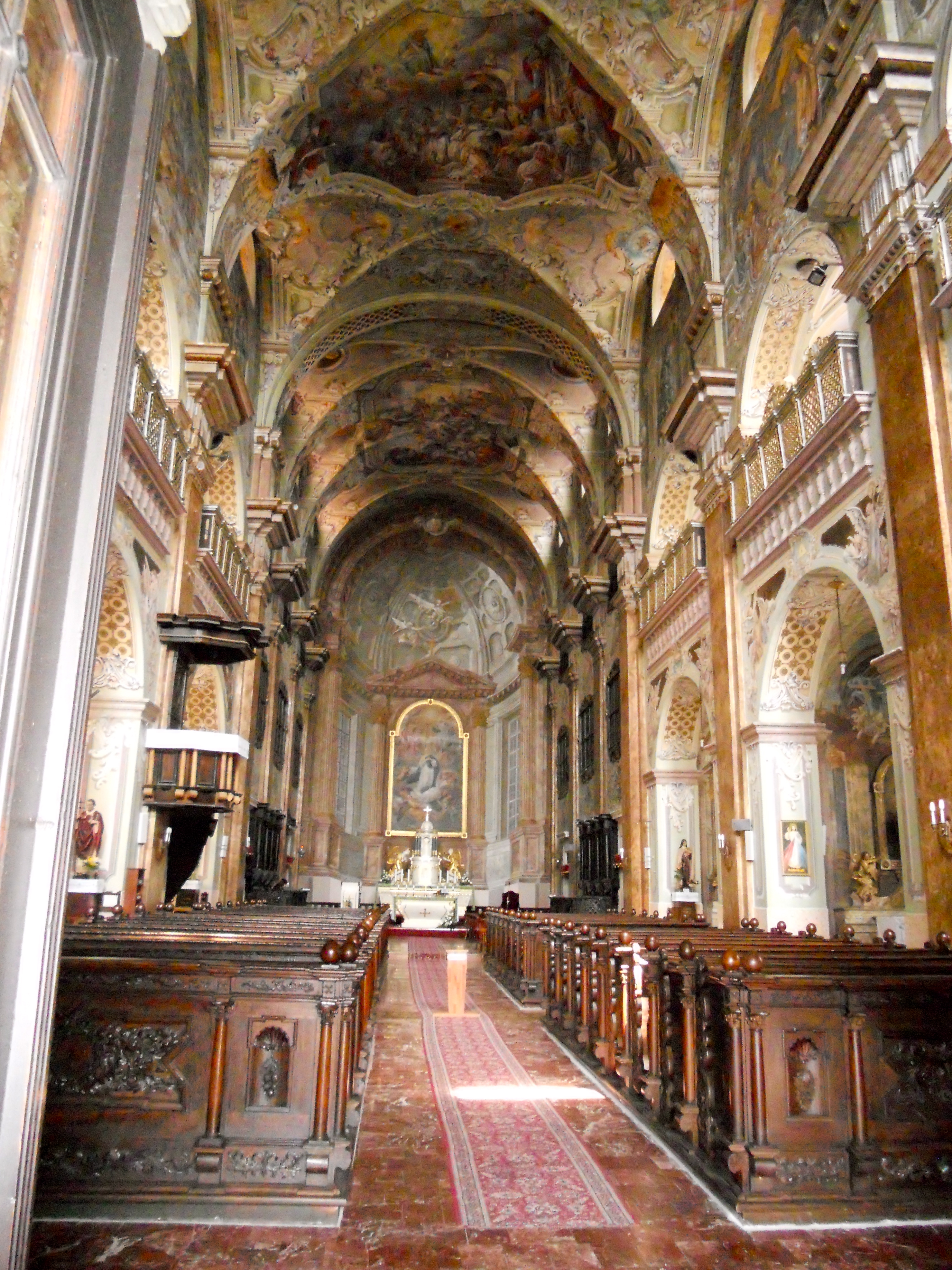 We give 10% to the church but is that what it's really all about (photo inside a cathedral in Kosice, Slovakia)