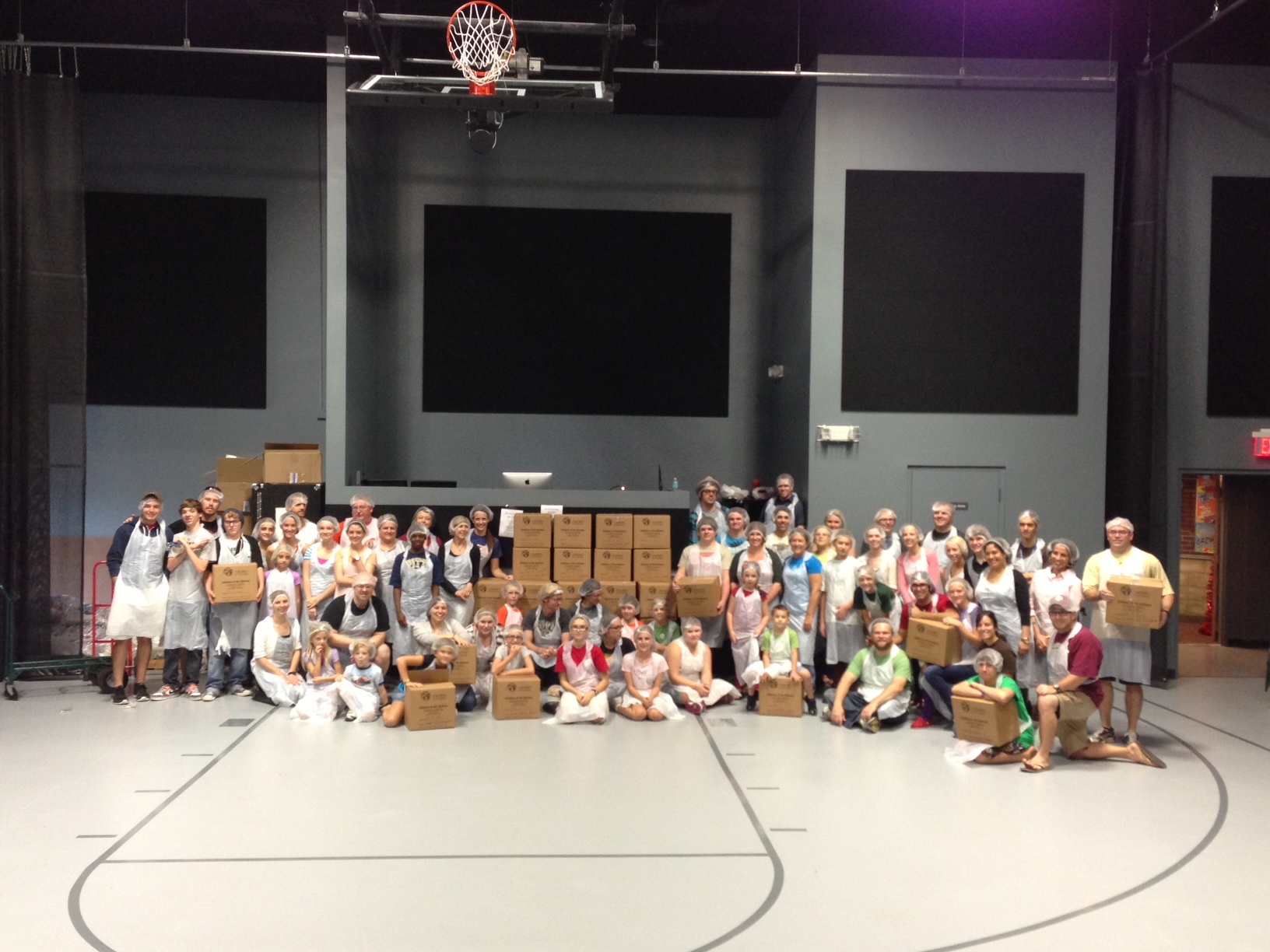 A group of our teens after a service project at church